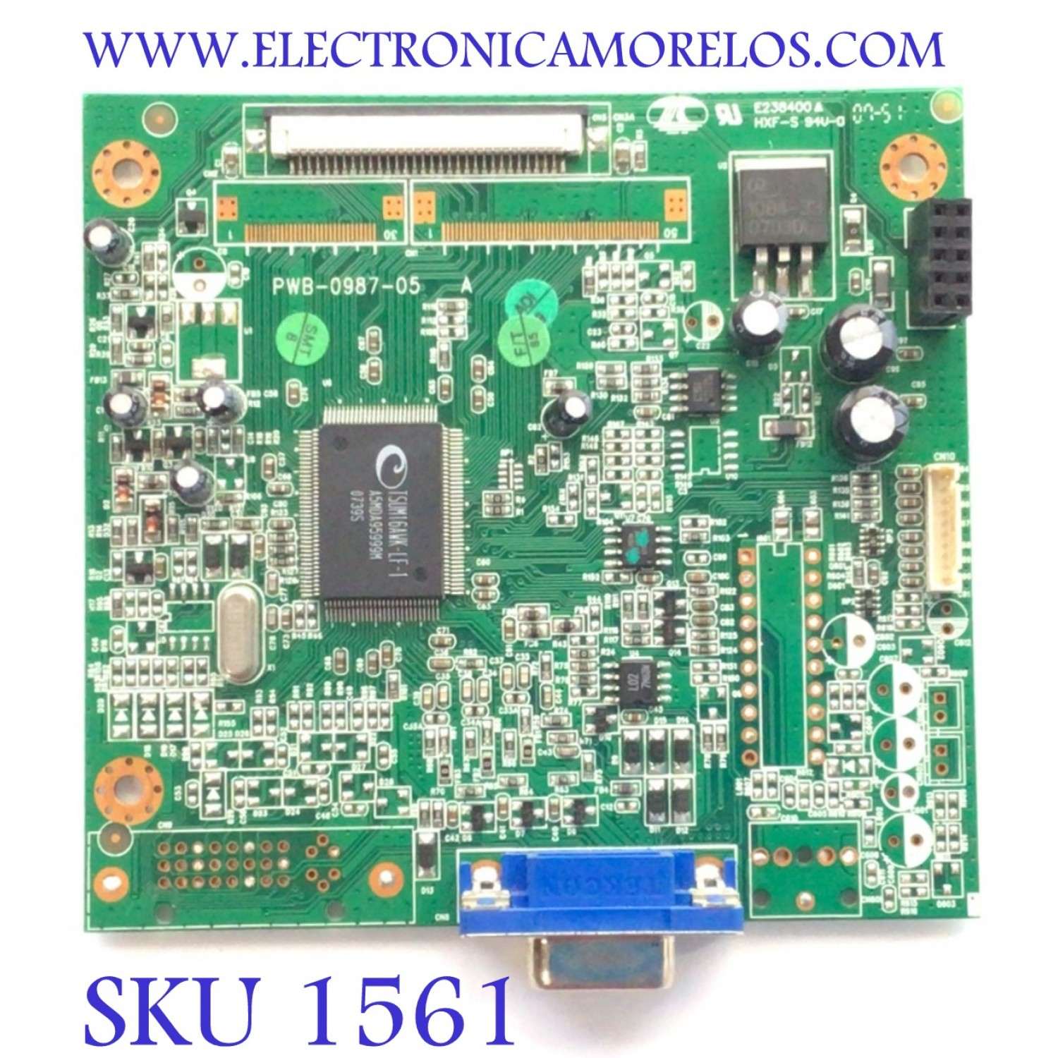 MAIN PARA MONITOR EMACHINES / NUMERO DE PARTE 750T0987A / PWB-0987-05 / MODELO E17T6W
